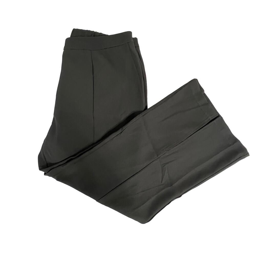 EVANS Womens 20 Black Stretch Dress Pants Straight Leg Elastic Waist Trousers